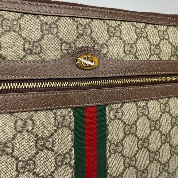 🔴SOLD🔴GUCCI GG Supreme Monogram Large Ophidia Pouch Clutch. - Picture 9 of 17